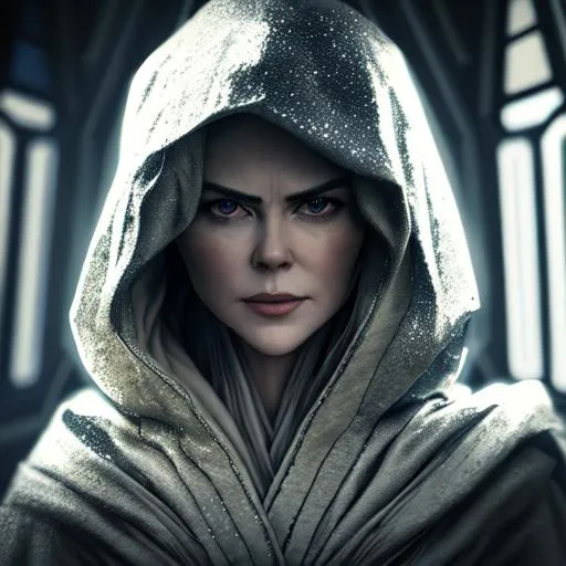 A Hood Over Her Eyes Nicole Kidman as star wars jedi... | OpenArt