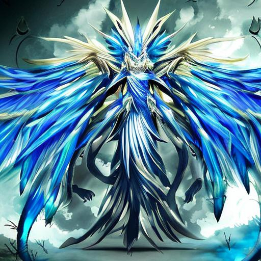 monster blue Seraphim | OpenArt