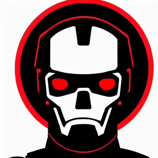 Prompt: portrait of a cute terminator T-800, robot, head-shot, centered