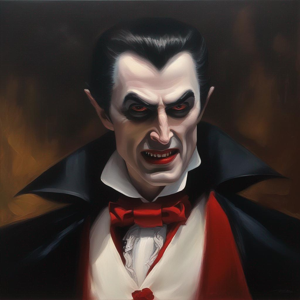 oil painting of the vampire Dracula | OpenArt