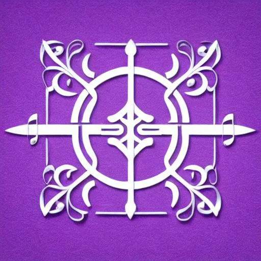 Prompt: vector magical purple musical note rune, symmetrical, minimal, (((white background))), HD,