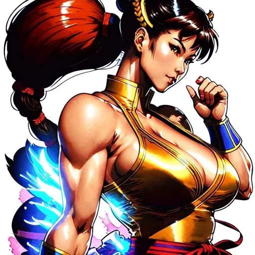 Sticker Of A Chun Li From Street Fighter Comic Full Openart 7927