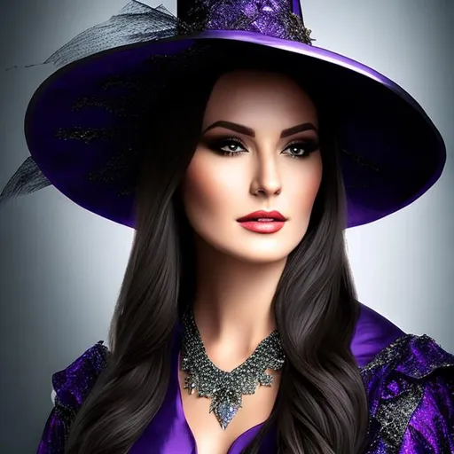 Prompt: noble witch portrait realistic