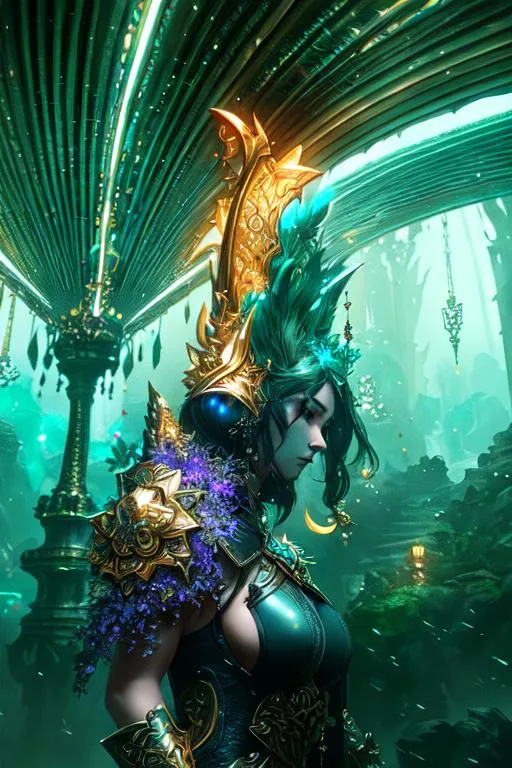 Splash art, front, wearing body accessories, epic In... OpenArt