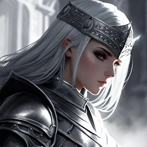 badass female knight OpenArt