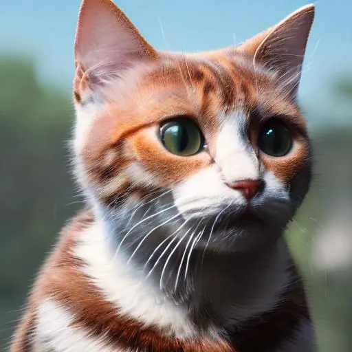 Prompt: realistic cat
