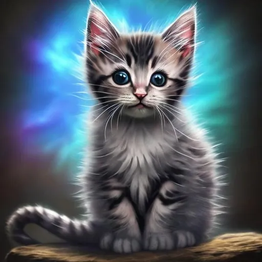 Prompt: mystical kitten