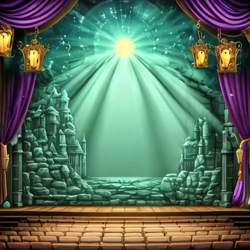 Prompt: theatre fantasy background