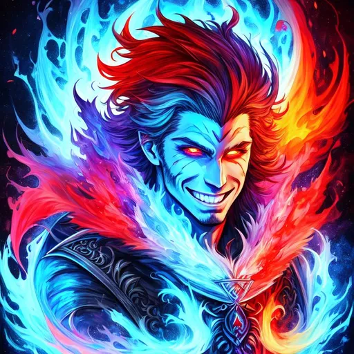 Prompt: Sketchy
Perfect man art 
Smile
Colours colourful
Confidence
High definition
UHD
4k image quality 
Vibrant
Magic
Land of god
Fire and ice background
Hunter
Blood
Huge background 