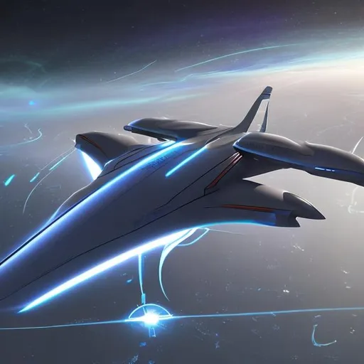 Prompt: "Generate an ultra-realistic visualization of the 'Ewan,' a hyper-futuristic jet that pushes the boundaries of aviation design. With a sleek and aerodynamic exterior, the jet's metallic surface seamlessly blends curves and angles, creating an otherworldly aesthetic. The surface reflects the surroundings, showcasing a dynamic interplay of lights and shadows as it speeds through the skies. Luminescent strips trace the contours, offering both aesthetic appeal and functional lighting.

The cockpit is a marvel of technology, with a panoramic windshield that provides an unobstructed view of the sky. The pilot's seat is ergonomically designed for comfort and control, surrounded by a holographic interface that displays vital flight information.

The 'Ewan' is propelled by a revolutionary propulsion system, emitting a faint hum as it achieves supersonic speeds. The signature blue glow from its advanced engines casts a futuristic aura, even during the day. The wings are sculpted with precision, enhancing stability and efficiency during flight.

Passenger windows are seamlessly integrated, offering passengers breathtaking views of the world below. The interior boasts a minimalist design, with contoured seats, intuitive touch-screen panels, and subtle ambient lighting that adjusts to the changing environment.

This hyper-futuristic jet, the 'Ewan,' not only redefines air travel but stands as an embodiment of cutting-edge design and technological advancement, offering passengers a glimpse into the limitless possibilities of the future."