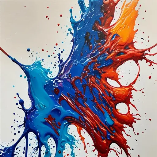 acrylic fluid painting