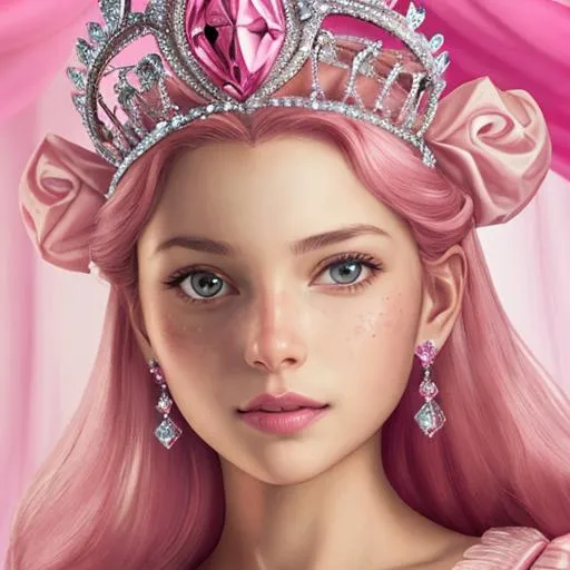 Pink Princess Crown Art Mixed Media by ArtyZen Kids - Fine Art America