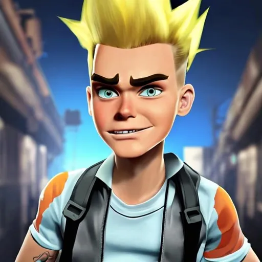 Prompt: How will Johnny test look like if he was a real human
