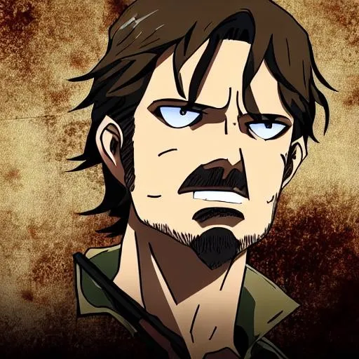 Prompt: Rick Grimes in Anime Style
