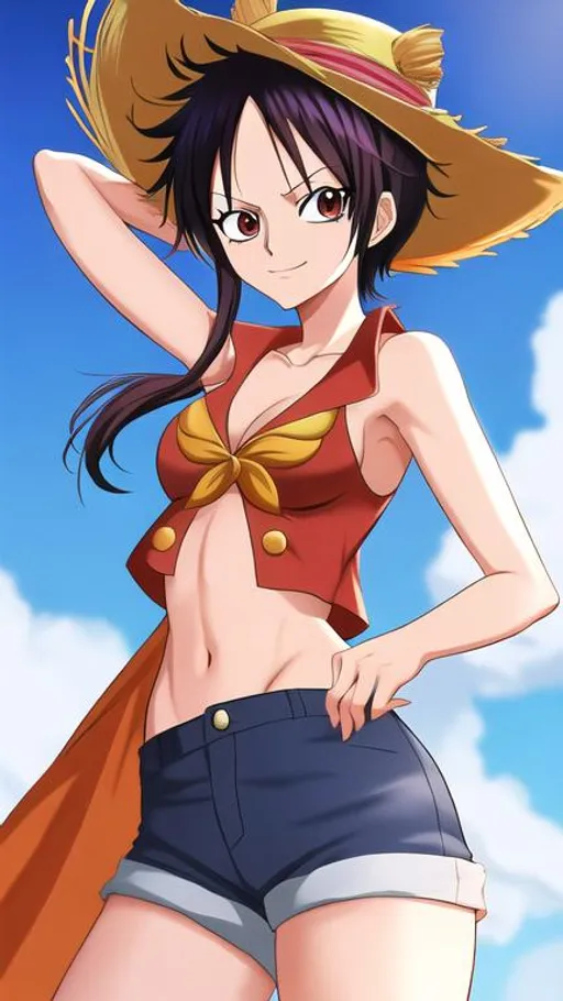 one piece luffy as a girl