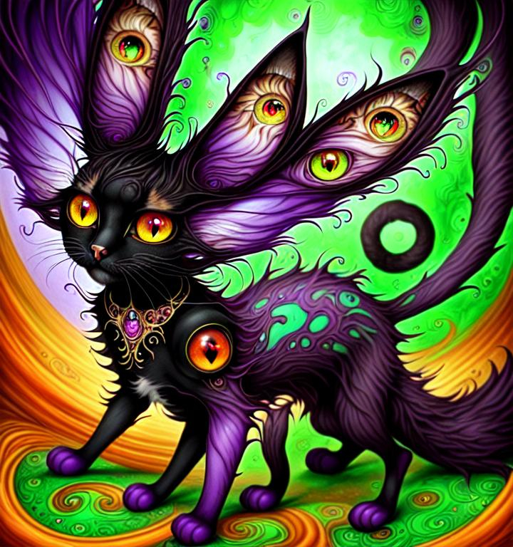 full body shot of a cat girly shapeshifter fursona,... OpenArt