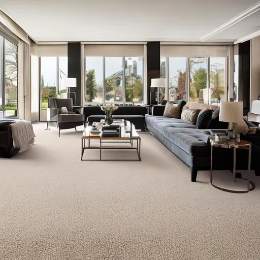 Prompt: carpet in a luxurious modern living room
