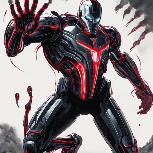 Prompt: ultron as a T-700