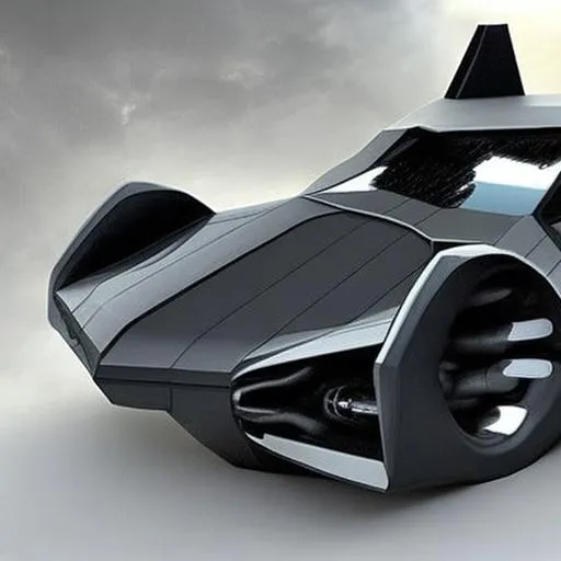Prompt: Futuristic Batmobile