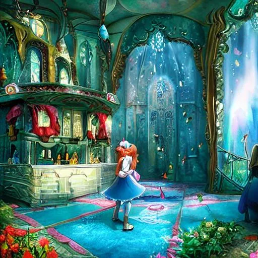 Alice in wonderland world today i am living in it is... | OpenArt