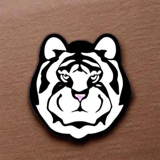 Prompt: Die-cut sticker, Cute kawaii watercolor tiger character sticker, white background, illustration minimalism, vector, pastel colors, head to toe