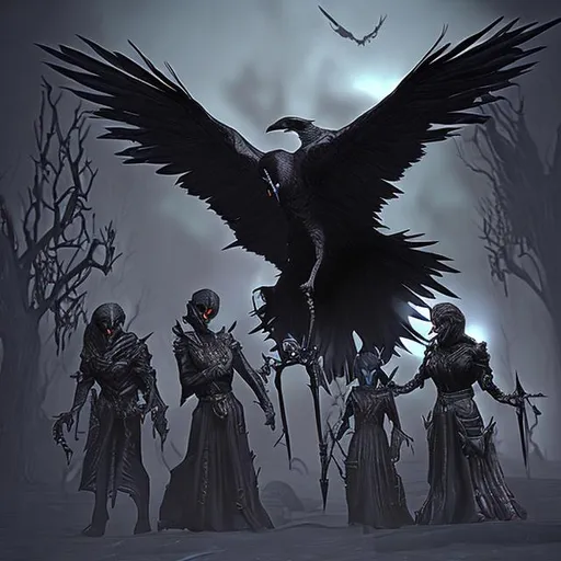 Prompt: Shadowlender shadow crows