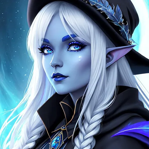 Half Body Portrait Female Elf Drow Gray Skin   Image NlVyfK2I 1686711393029 512.webp