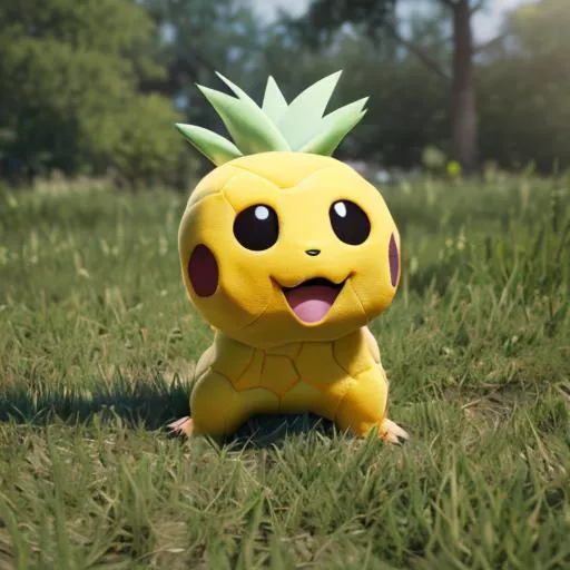 Prompt: pinneapple pokemon