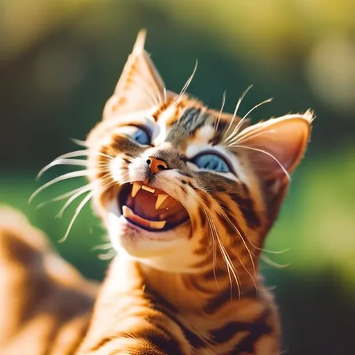 Prompt: sunny cheerful cat