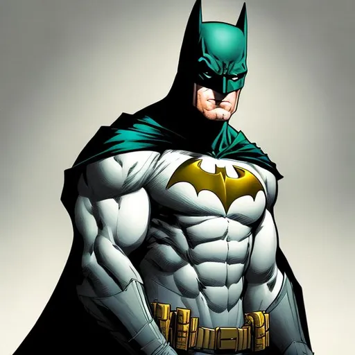 Prompt: DC batman. Digital illustration. Concept art. 18k. White and green. Super rich. Super clean. Super detailed. Perfect lighting