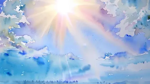 Prompt: watercolour painting of paradise