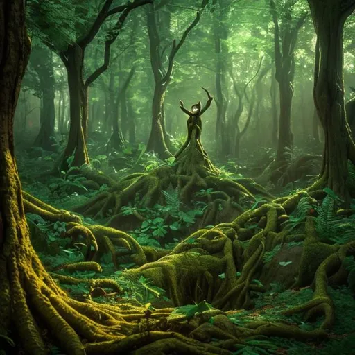 Prompt: elf forest