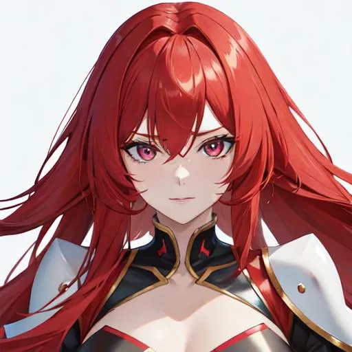 Prompt: Zerif female (Red side-swept hair covering her right eye) 8K, UHD, best quality