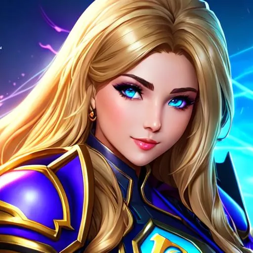 Prompt: high quality, beautiful girl, heroes of the storm, full front