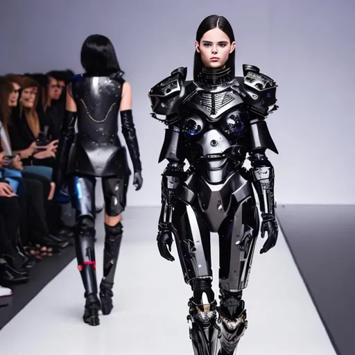 Aztec Obsidian battle armor for cybernetic women at... | OpenArt