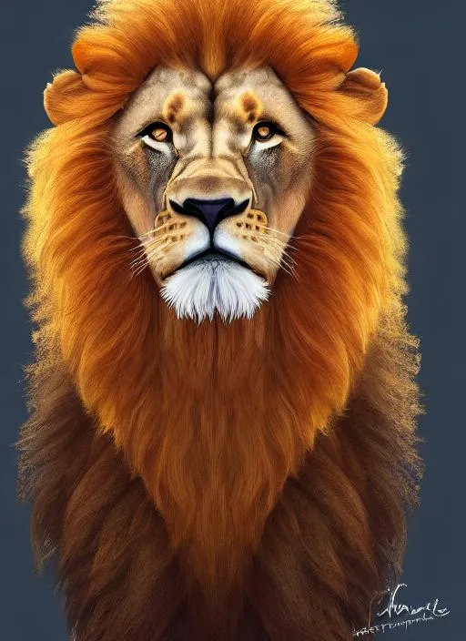 Prompt: Portrait of {lion} with {color} hair and with cute face, {background}, perfect composition, hyperrealistic, super detailed, 8k, high quality, trending art, trending on artstation, sharp focus, studio photo, intricate details, highly detailed, by juhain Shabo 