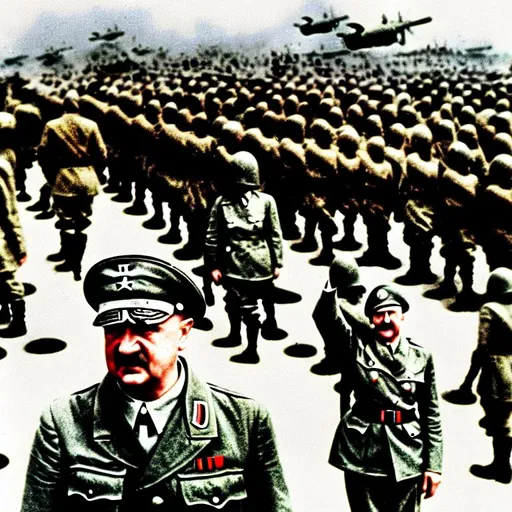 Prompt: World War 2 from Hitlers eyes 