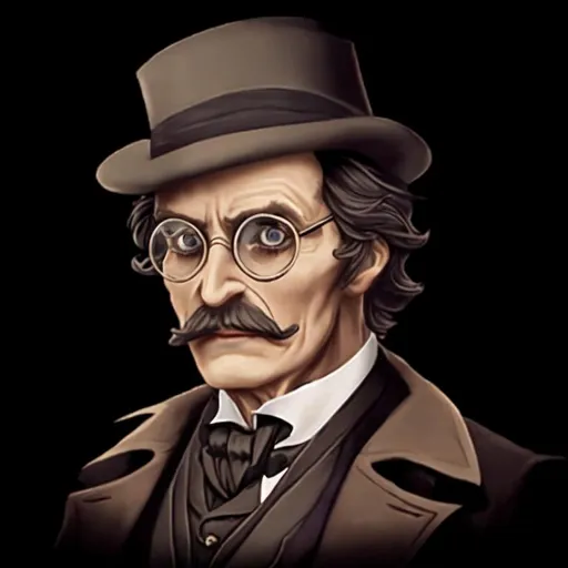 Prompt: victorian older professor moriarty wearing a monocle or eyepatch