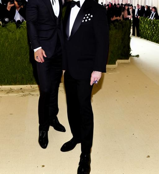 Seth Rollins at met gala with Elton John as his date | OpenArt