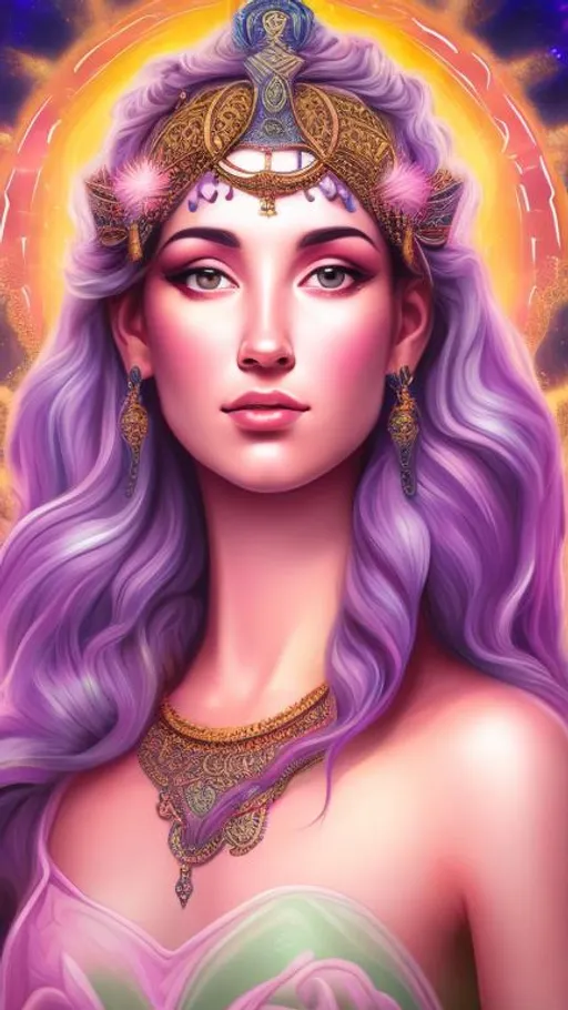 Prompt: goddess Aura portrait

