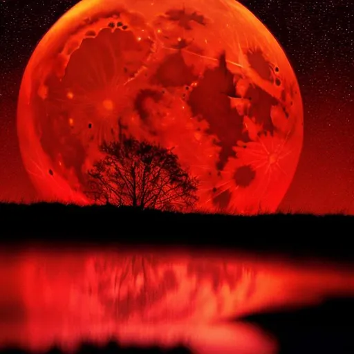 Prompt: red moon
