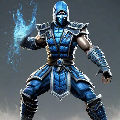 Prompt: a ultra high detailed version of subzero from mortal kombat 