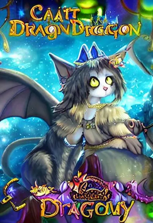 Prompt: Cat Dragon Fantasy Magical


