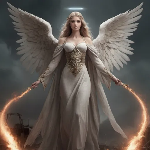 Prompt: What will the Angel Sariel look like during the Apocalypse 