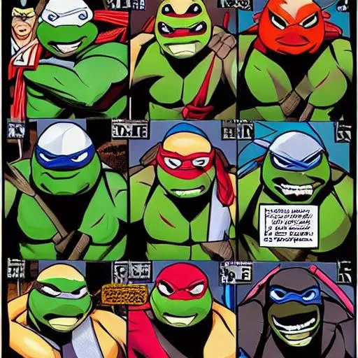 Teenage Mutant Ninja Turtles as humans | OpenArt