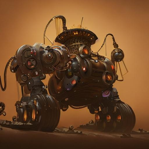 highly sophisticated automated mining bot, steampunk... | OpenArt