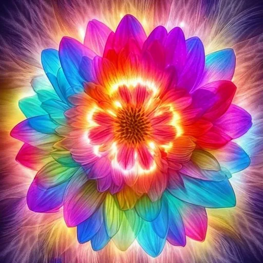 Prompt: Light,inner beauty, flower,love,energy