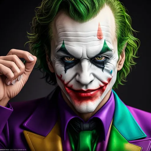Prompt: [Joker from "Joker 2019"], photo on a Sony A7 IV, 8K, RTX, UE5, photorealism, highly detailed, high resolution, 