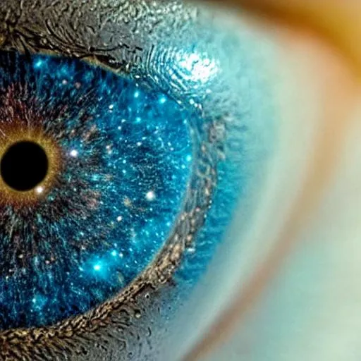 Prompt: a close up of a eye with galaxy in the pupil 8k hyperdetailed photorealistic 