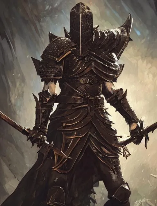 Prompt: Knight dual wielding axes, full body, detailed, Gothic, dark, dark souls, berserk, illustration, hearthstone, art by artgerm and greg rutkowski and alphonse mucha